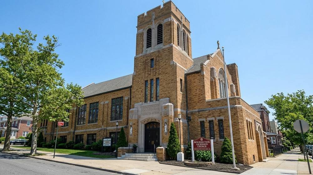 Resurrection Ascension Church in Rego Park, where KKI celebrates Mass on the second Sunday